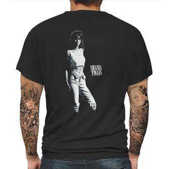 Shania Twain Black & White Mens Back Print T-shirt | Favorety AU