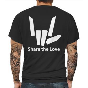 Share The Love - Stephen Sharer Mens Back Print T-shirt | Favorety