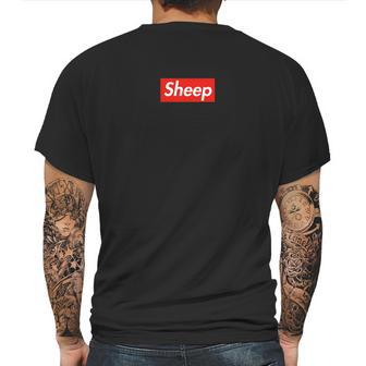 Sheep Box Logo 5 Colors Available Mens Back Print T-shirt | Favorety DE