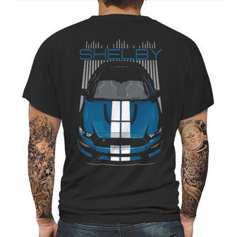 Shelby Gt350 Blue White Mens Back Print T-shirt | Favorety CA