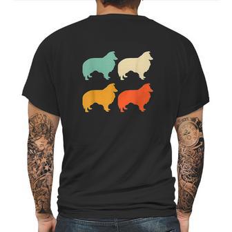 Sheltie Dog Lover Vintage Mens Back Print T-shirt | Favorety CA