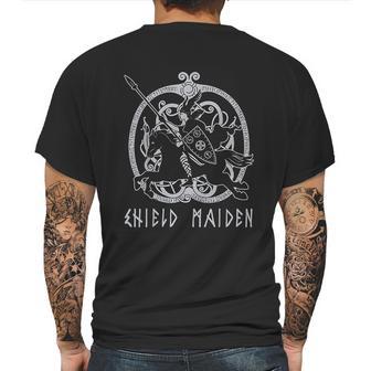 Shield Maiden Viking Woman Warrior Norse Mythology Gift Mens Back Print T-shirt | Favorety CA