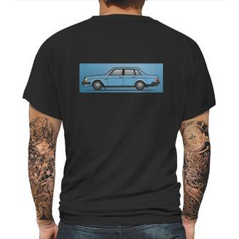 Shirt Volvo Brick 244 240 Sedan Brick Blue Mens Back Print T-shirt | Favorety AU