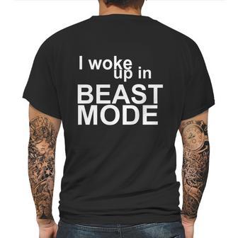 Shirt I Woke Up In Beast Mode Big Sean Bounce Back Mens Back Print T-shirt | Favorety UK