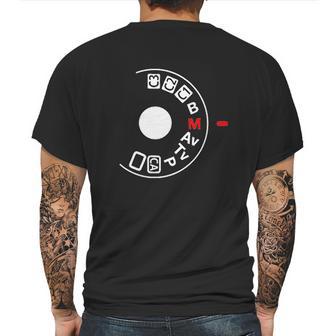 Shoot Manual Camera Buff Photography Lovers Mens Back Print T-shirt | Favorety AU