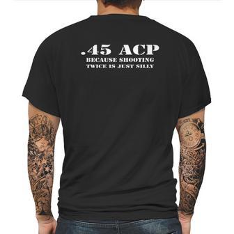 Because Shooting Twice Is Silly Mens Back Print T-shirt | Favorety DE