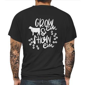 Show Em Livestock Animals Mens Back Print T-shirt | Favorety CA