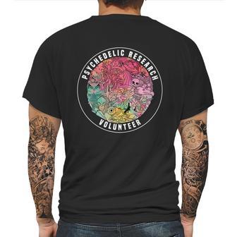 Shrooms Festival Psychedelic Research Volunteer Shirt Mens Back Print T-shirt | Favorety CA