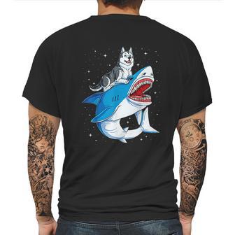 Siberian Husky Shark Jawsome Dog Lover Gifts Space Galaxy Mens Back Print T-shirt | Favorety UK