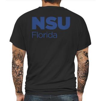 Simple Logo Nova Southeastern University 2020 Mens Back Print T-shirt | Favorety UK