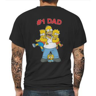 The Simpsons Cuddle Number One Dad Mens Mens Back Print T-shirt | Favorety DE