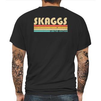 Skaggs Surname Funny Retro Vintage 80S 90S Birthday Reunion Mens Back Print T-shirt | Favorety CA