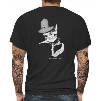 Skeleton Skull Pontiac Logo Mens Back Print T-shirt | Favorety DE