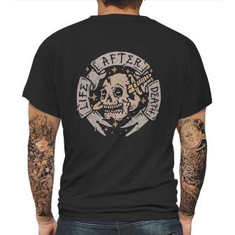 Skull And The Dagger Blade Old Stamp Mens Back Print T-shirt | Favorety DE