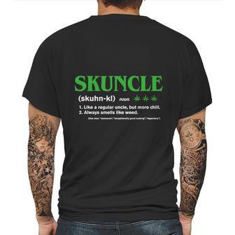 Mens Skuncle Definition - Funny Gift Marijuana Weed Fun Uncle Shirt T Shirt Hoodie Mens Back Print T-shirt | Favorety