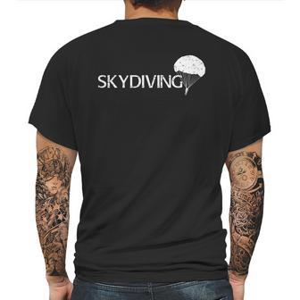 Skydiving Parachute Logo Mens Back Print T-shirt | Favorety UK