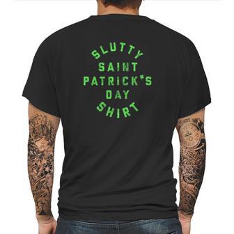 Slutty Saint Patricks Day Mens Back Print T-shirt | Favorety AU