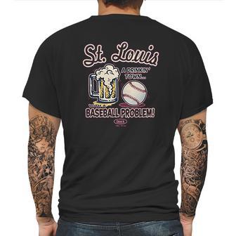 Smack Apparel St Louis Baseball Fans A Drinking Town Mens Back Print T-shirt | Favorety UK