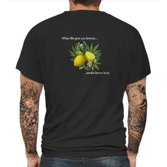 Smoking Lemon Kush Mens Back Print T-shirt | Favorety DE