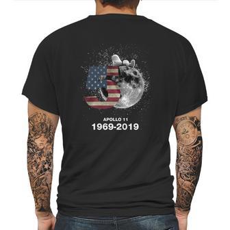 Snoopy 50Th Anniversary Apollo 11 1969-2019 American Flag Shirt Mens Back Print T-shirt | Favorety