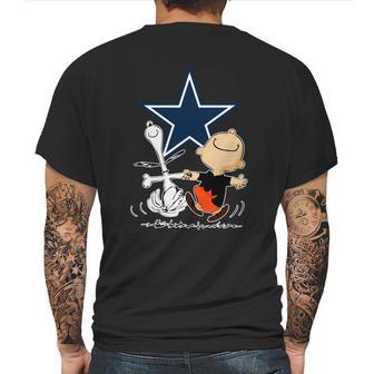 Snoopy Cowboys Fans Mens Back Print T-shirt | Favorety CA