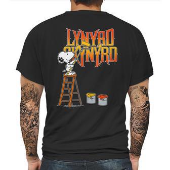 Snoopy Drawing Lynyrd Skynyrd Mens Back Print T-shirt | Favorety CA