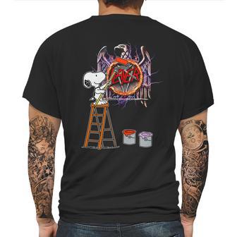 Snoopy Paint Slayer Mens Back Print T-shirt | Favorety DE