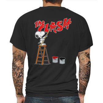 Snoopy Paints The Clash Mens Back Print T-shirt | Favorety