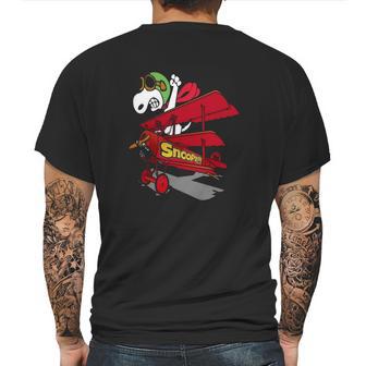 Snoopy Pilot Mens Back Print T-shirt | Favorety AU