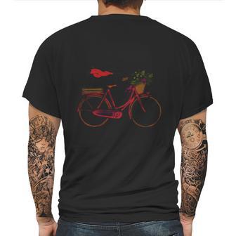 Snoopy Riding Bicycle Mens Back Print T-shirt | Favorety DE