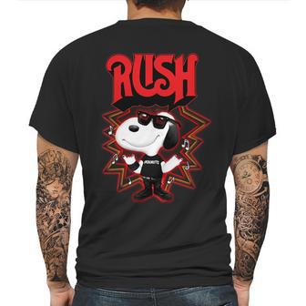 Snoopy Rush Mens Back Print T-shirt | Favorety