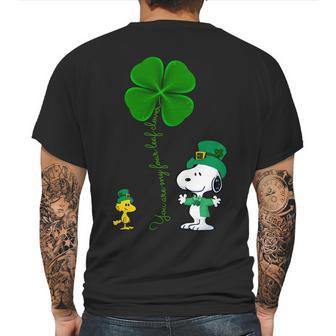 Snoopy Shamrock You Are My Four Leaf Clover Mens Back Print T-shirt | Favorety CA