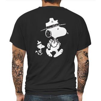 Snoopy Woodstock Peanut Mens Back Print T-shirt | Favorety DE