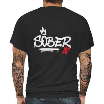 Sober Af Graffiti Mens Back Print T-shirt | Favorety AU