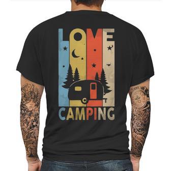 Social Distancing Corona Quarantine Camping Mens Back Print T-shirt | Favorety UK