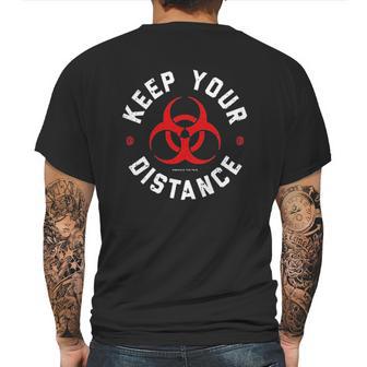 Social Distancing Essential Mens Back Print T-shirt | Favorety AU