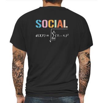 Social Distancing Formula Math Mens Back Print T-shirt | Favorety CA