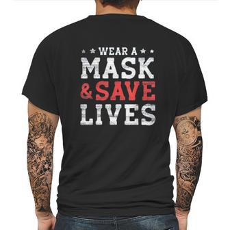 Social Distancing And Save Lives Mens Back Print T-shirt | Favorety UK