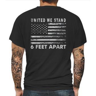 Social Distancing United We Stand 6 Feet Apart Mens Back Print T-shirt | Favorety