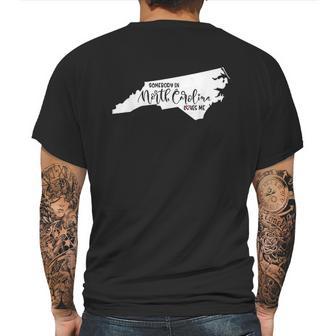 Somebody In North Carolina Loves Me Gift Mens Back Print T-shirt | Favorety DE