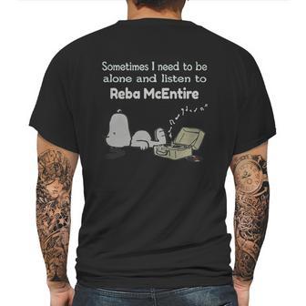 Sometimes I Need To Be Alone And Listen To Reba Mcentire Mens Back Print T-shirt | Favorety DE