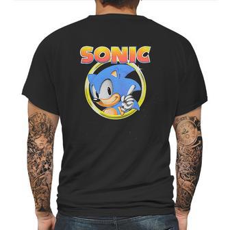 Sonic Hedgehog Mens Back Print T-shirt | Favorety UK