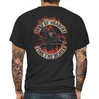 Sons Of Anarchy Fear The Reaper Flamed Logo Mens Back Print T-shirt | Favorety UK