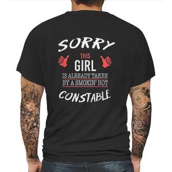 Sorry This Girl Is Taken By Hot Constable Funny Mens Back Print T-shirt | Favorety AU