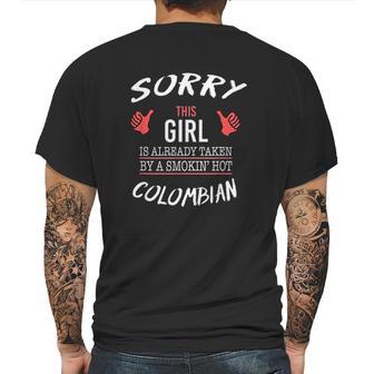 Sorry This Girl Taken Hot Funny Colombian American Columbia Mens Back Print T-shirt | Favorety