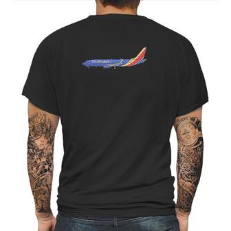 Southwest Airlines Boeing 737 800 Mens Back Print T-shirt | Favorety AU