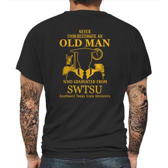 Southwest Texas State University Mens Back Print T-shirt | Favorety CA