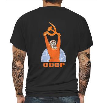 Soviet Propaganda Poster Ussr Communism Mens Back Print T-shirt | Favorety