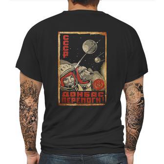 Soviet Vintage Ussr Cccp Russia Propaganda Dog In Space Mens Back Print T-shirt | Favorety DE