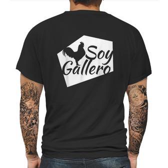 Soy Gallero Rooster Cockfighting Gifts Mens Back Print T-shirt | Favorety DE